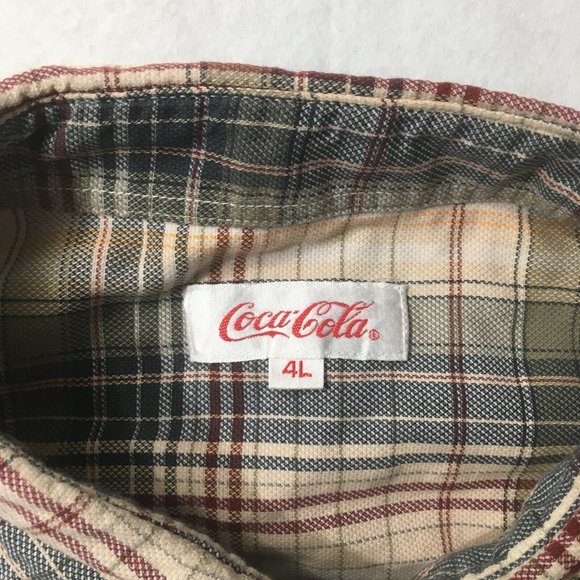 XL Coca-Cola Bottling Company Dress Shirt Employee Work 4L casual manager - Picture 6 of 6